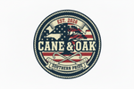 Cane & Oak Logo with NC State Outline